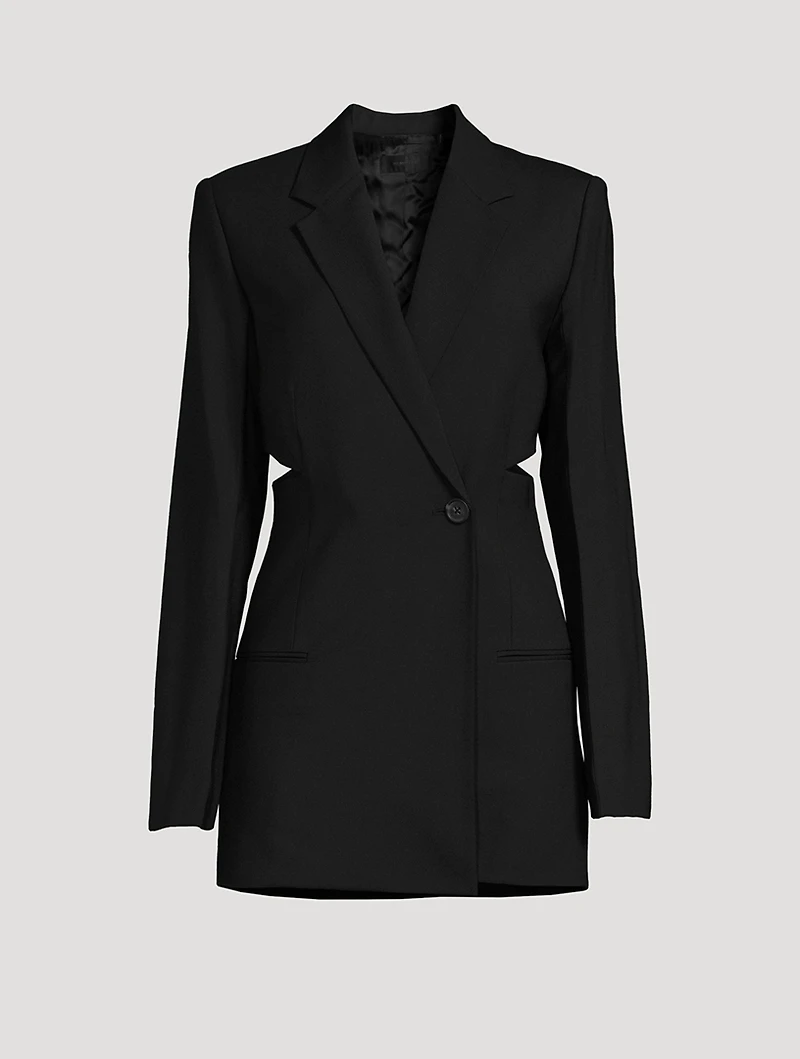 Slash Stretch-Wool Blazer