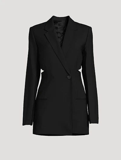 Slash Stretch-Wool Blazer