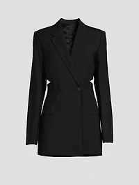 Slash Stretch-Wool Blazer