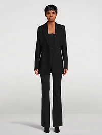 Slash Stretch-Wool Blazer