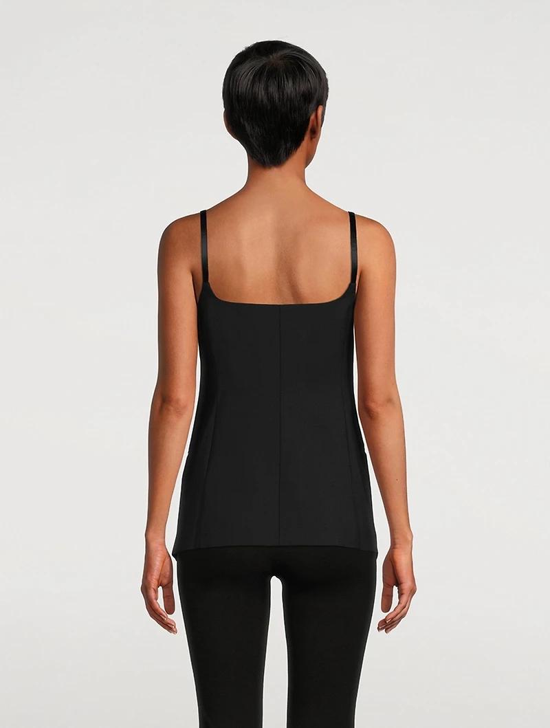 Sleeveless Blazer Top