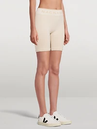Ribbed High Waisted Biker Shorts