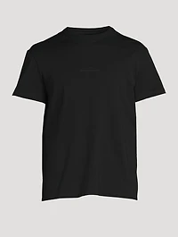 Distorted Logo Cotton T-Shirt