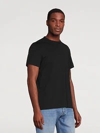 Distorted Logo Cotton T-Shirt