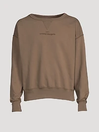 Distorted Logo Cotton Sweatshirt