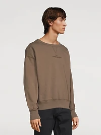Distorted Logo Cotton Sweatshirt