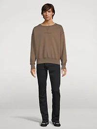 Distorted Logo Cotton Sweatshirt