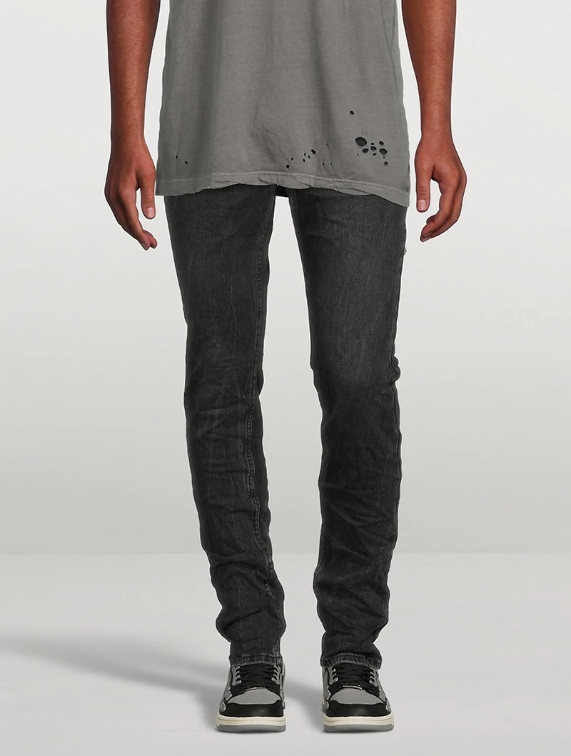 Chitch Marbled Slim-Fit Jeans