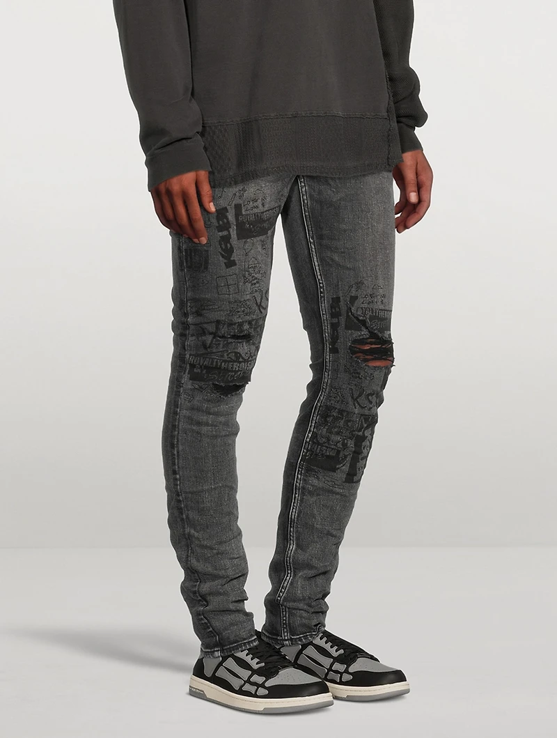 Van Winkle Mash Up Skinny Jeans