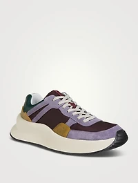 Ripstop And Suede Sneakers