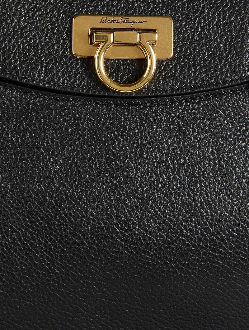 Gancini Leather Tote Bag