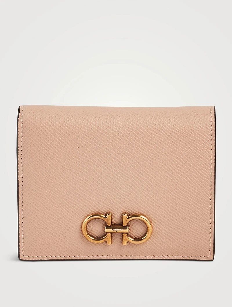 Gancini Compact Leather Wallet