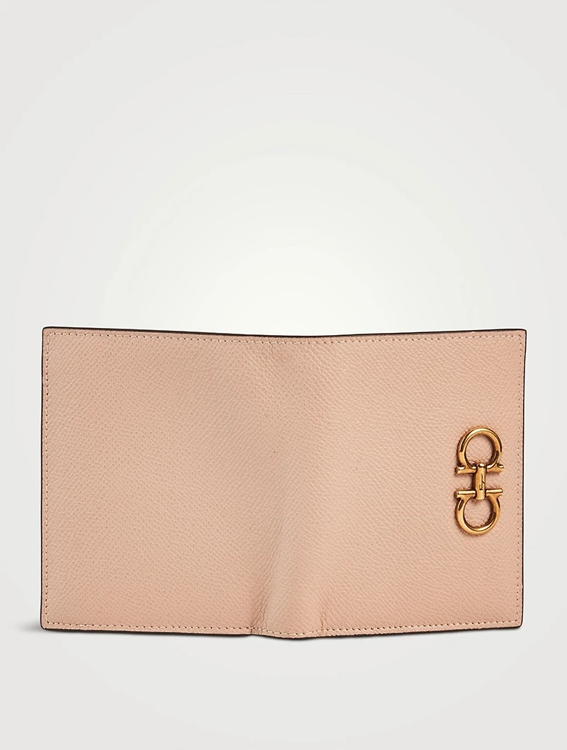 Gancini Compact Leather Wallet