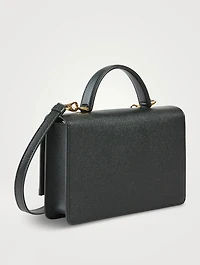 Mini Gancini Leather Top Handle Bag