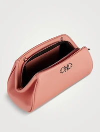 Gancini Leather Clutch