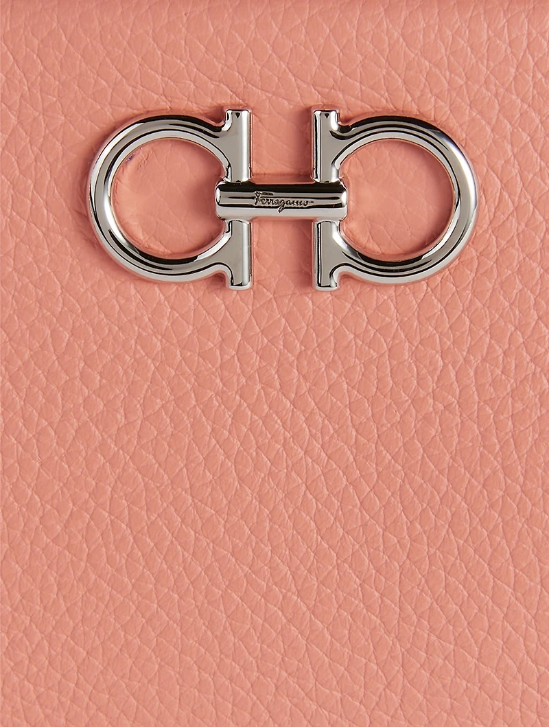 Gancini Leather Clutch