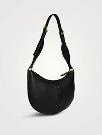 Maxi Gancio Leather Shoulder Bag