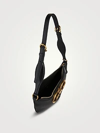 Maxi Gancio Leather Shoulder Bag