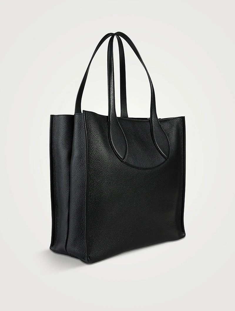Maxi Gancio Leather Tote Bag