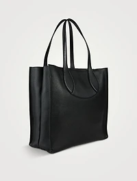 Maxi Gancio Leather Tote Bag
