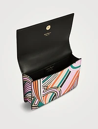 Mini Gancini Printed Leather Top Handle Bag