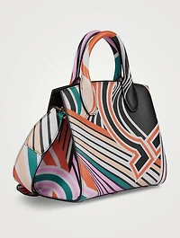 Mini Studio Printed Leather Satchel