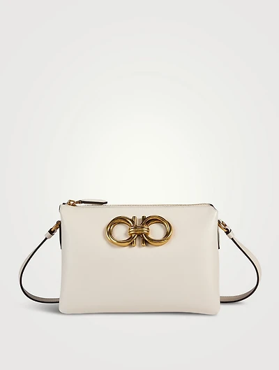 Mini Trapezio Leather Crossbody Bag