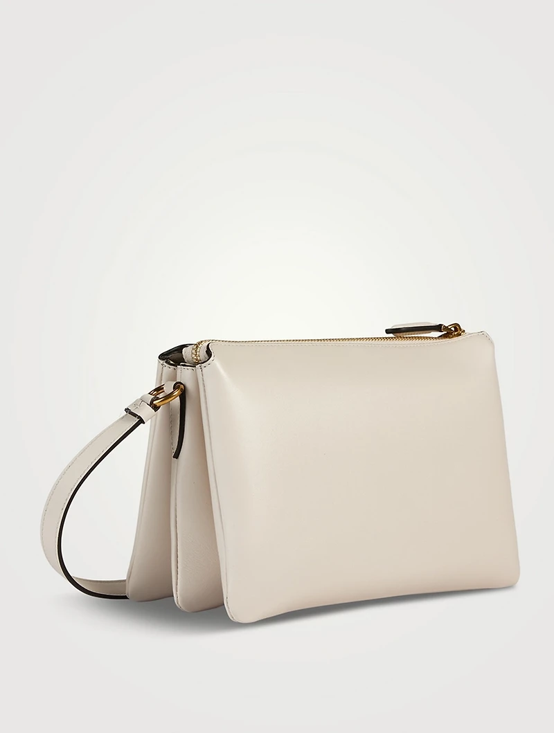 Mini Trapezio Leather Crossbody Bag