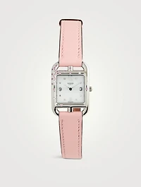 Cape Cod PM Leather Strap Watch With Diamonds And Sapphire