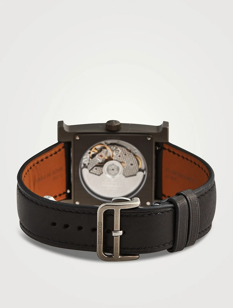 Heure H GM Leather Strap Watch