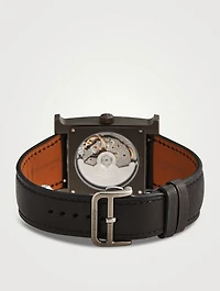 Heure H GM Leather Strap Watch
