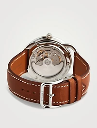 Arceau Leather Strap Watch, 40mm