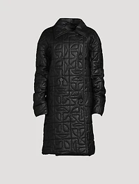 Moose Knuckles x Telfar Quilted Leather Peacoat