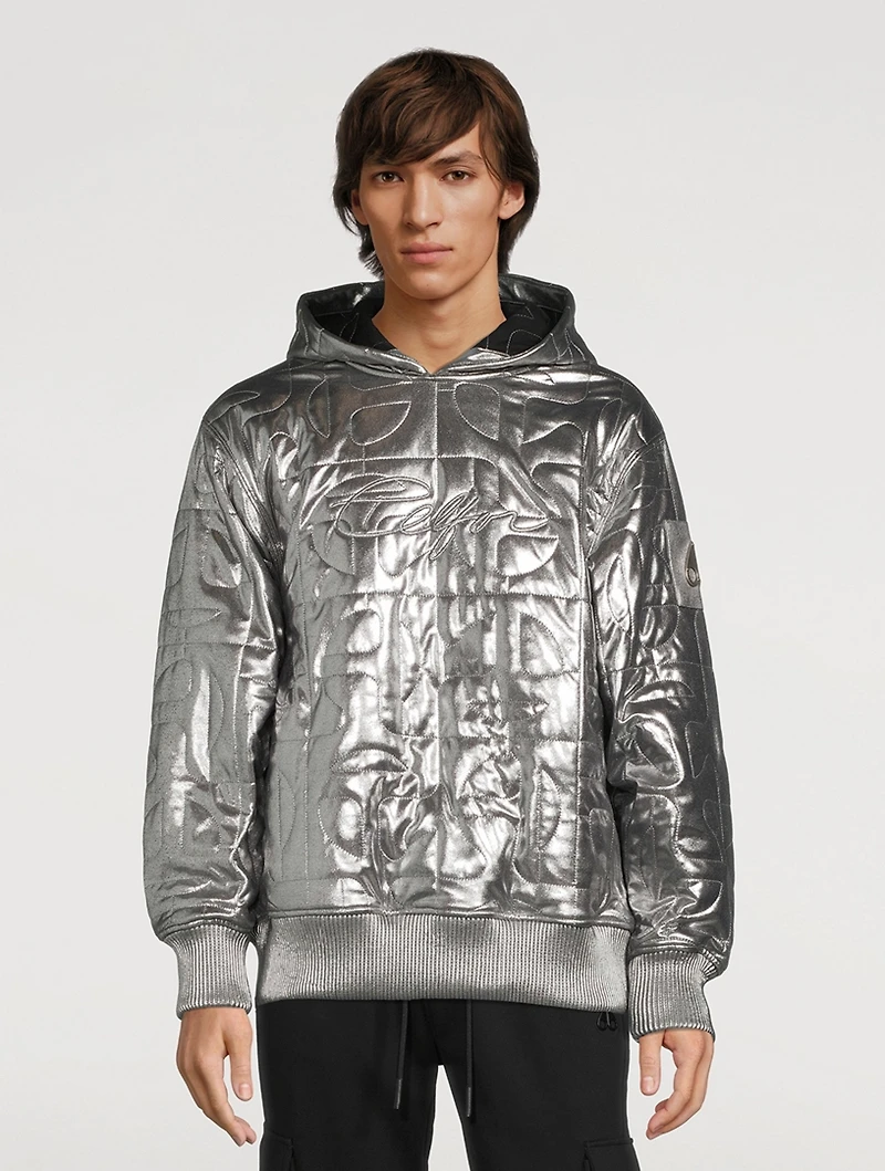Moose Knuckles x Telfar Metallic Quilted Hoodie