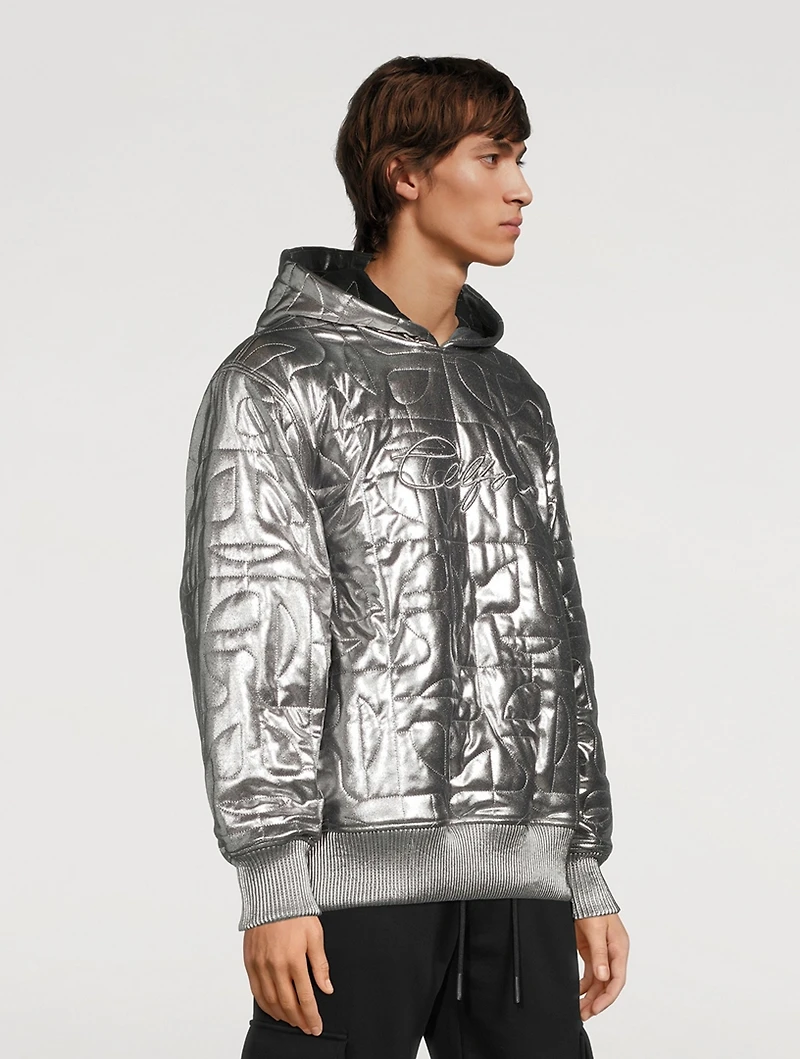 Moose Knuckles x Telfar Metallic Quilted Hoodie