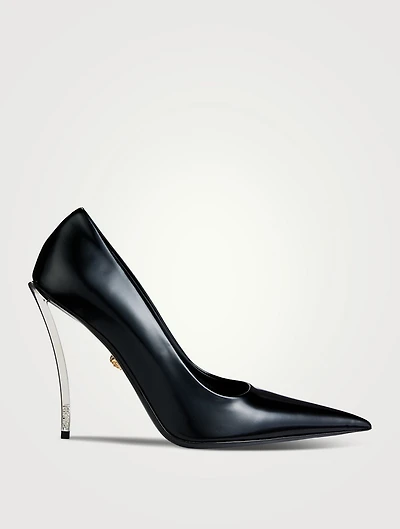 Pin Point Leather Pumps
