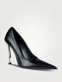 Pin Point Leather Pumps