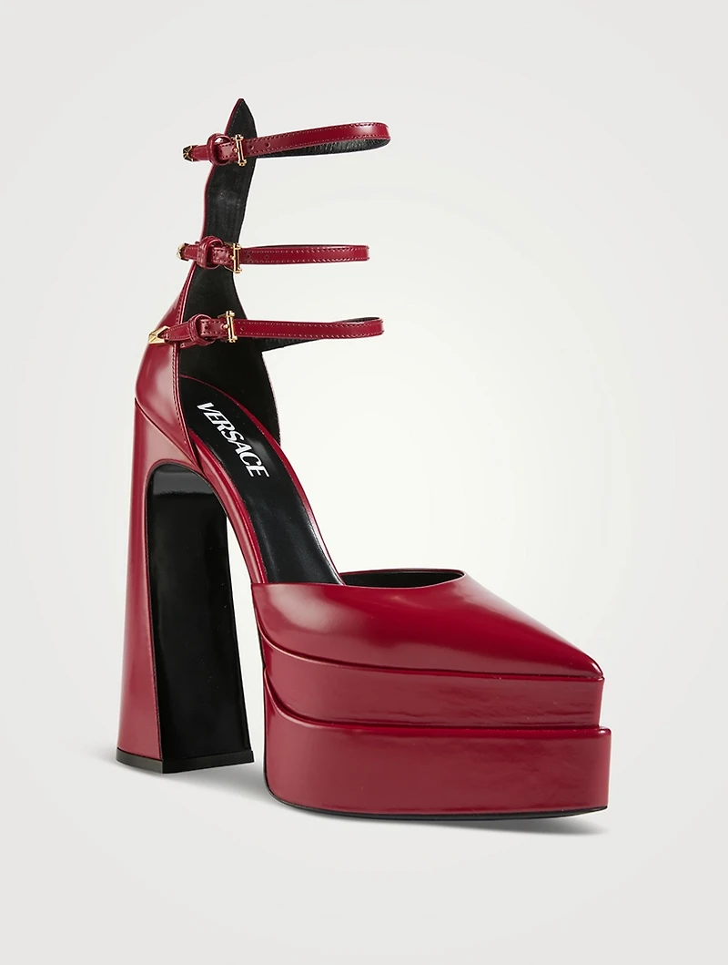 Aevitas Leather Platform Pumps