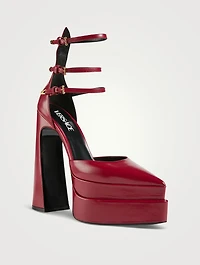 Aevitas Leather Platform Pumps