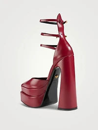 Aevitas Leather Platform Pumps