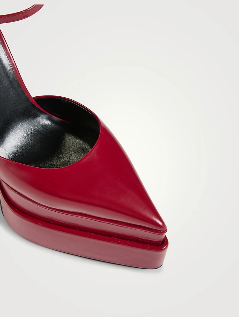 Aevitas Leather Platform Pumps