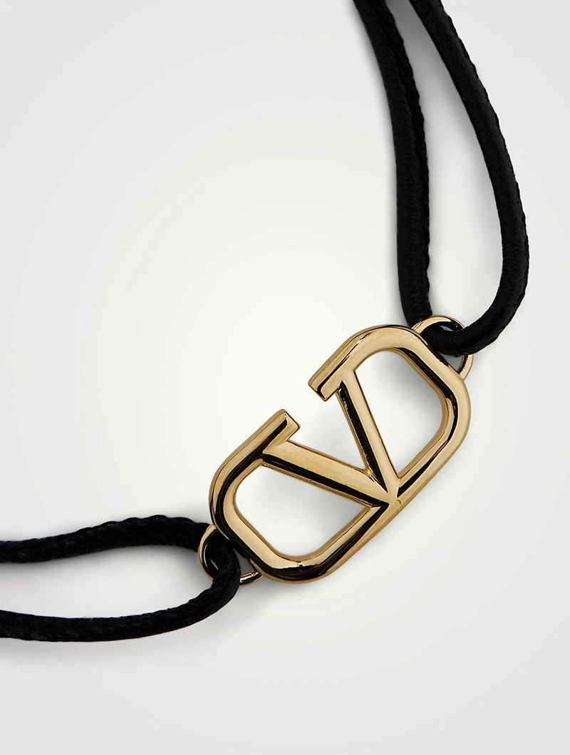VLOGO Leather Cord Bracelet