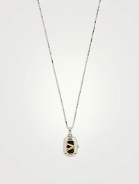 VLOGO Locket Pendant Necklace