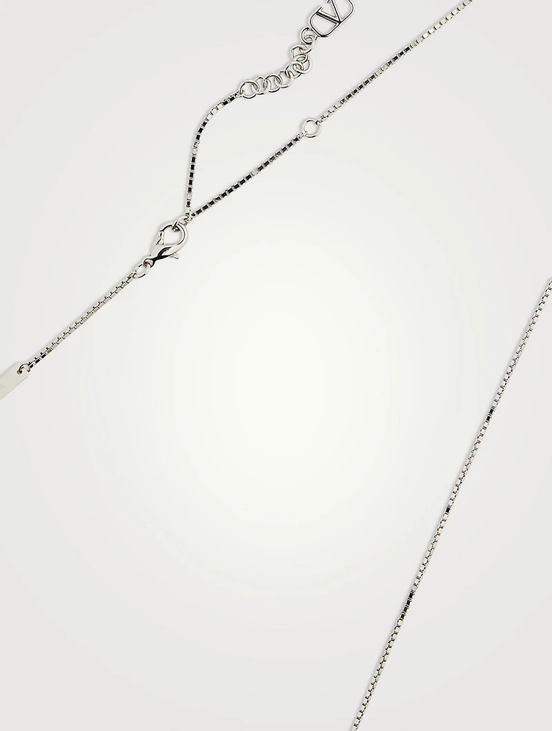 VLOGO Locket Pendant Necklace