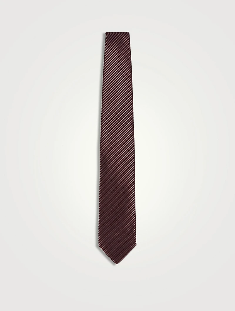 Cotton And Silk Jacquard Tie