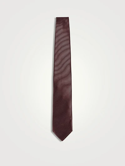 Cotton And Silk Jacquard Tie