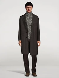 Solferino Virgin Wool Overcoat