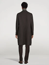 Solferino Virgin Wool Overcoat