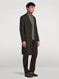 Solferino Virgin Wool Overcoat