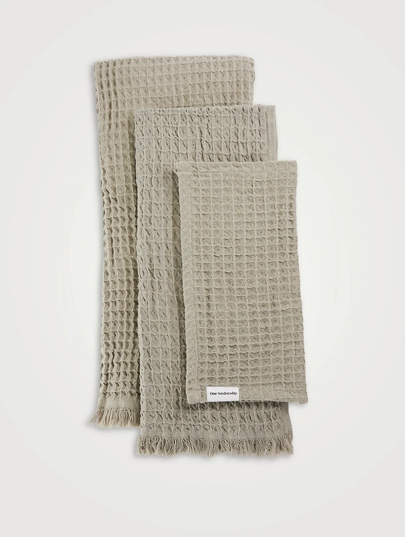 Six-Piece Waffle Towel Bundle